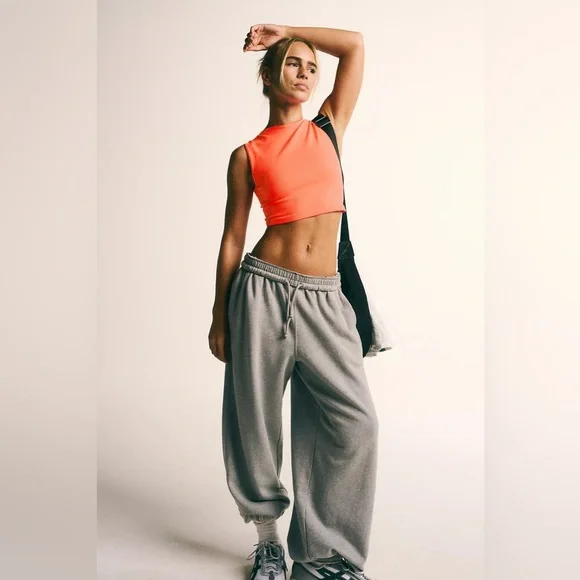 Free people fp movement Gray Sweatpants joggers slouchy relaxed essentials small - Picture 4 of 12